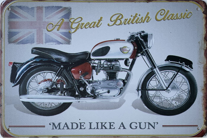 Retro metalen bord limited edition - A great British classic