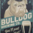 Retro metalen bord limited edition - Bulldog brewing