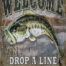 Retro metalen bord limited edition - Drop a line