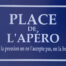 Retro metalen bord limited edition - Place de l'apéro