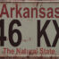 Retro metalen bord nummerplaat - Arkansas