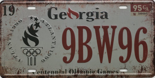Retro metalen bord nummerplaat - Georgia