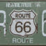 Retro metalen bord nummerplaat - Historic route 66