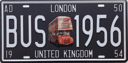 Retro metalen bord nummerplaat - London United Kingdom
