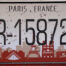 Retro metalen bord nummerplaat - Paris France