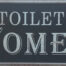 Retro metalen bord nummerplaat - Toilet women