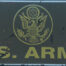 Retro metalen bord nummerplaat - US army