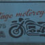 Retro metalen bord nummerplaat - Vintage motorcycle