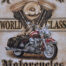 Retro metalen bord vlak - World class motorcycles