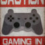Retro metalen bord limited edition - Caution gaming in progress