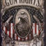 Retro metalen bord vlak - Gun rights
