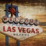 Retro metalen bord vlak - Welcome to fabulous Las Vegas Nevada