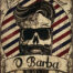 Retro metalen bord limited edition - O barba