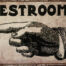 Retro metalen bord limited edition - Restrooms