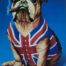 Retro metalen bord limited edition - Dog with sigaret