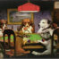 Retro metalen bord limited edition - Dogs poker
