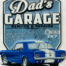 Retro metalen bord speciale vormen - Dad's garage