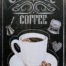 Retro metalen bord vlak - Classic coffee