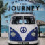 Retro metalen bord vlak - It's all about the journey