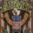 Retro metalen bord vlak - United States army
