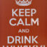 Retro metalen bord vlak - Keep calm and drink whisky