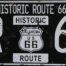 Retro metalen bord nummerplaat - Historic route US 66