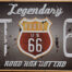 Retro metalen bord nummerplaat - Legendary route US 66