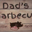 Retro metalen bord vlak - Dad's Barbecue