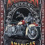 Retro metalen bord vlak - American biker