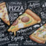Retro metalen bord vlak - Italian pizza