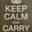 Retro metalen bord vlak - Keep calm and carry on